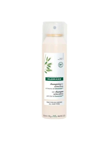 Klorane Shampoo Secco alla Farina d'Avena e Ceramide con Colore 150ml