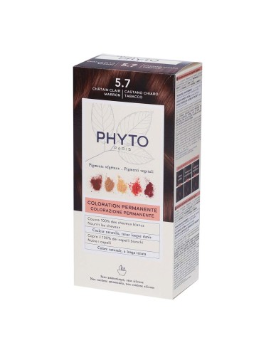 Phyto Color Colorazione Permanente con Pigmenti Vegetali 5.7 Marrone Chiaro Marrone