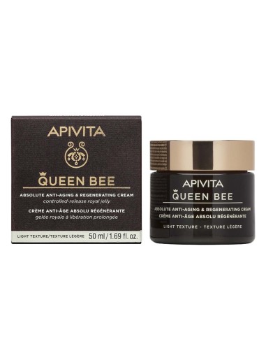 Apivita Queen Bee Crema Anti-Age Assoluta Rigenerante Texture Leggera 50ml