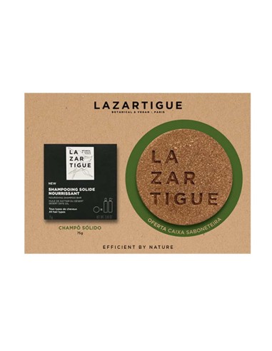 Lazartigue Shampoo Solido con Scatola per Sapone