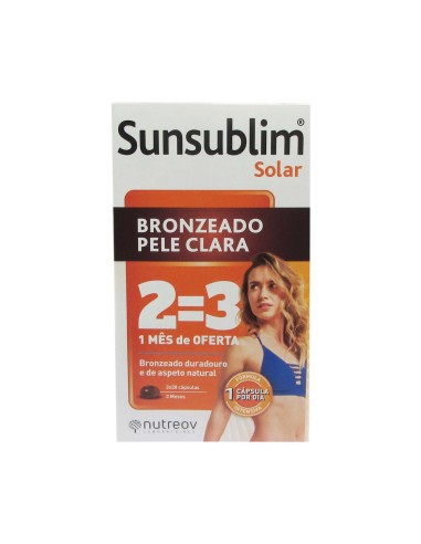 Nutreov Trio Sunsublim Abbronzatura Pelle Chiara 28 Capsule