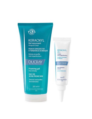 Ducray Keracnyl PP Crema 30ml e Gel Detergente 200ml