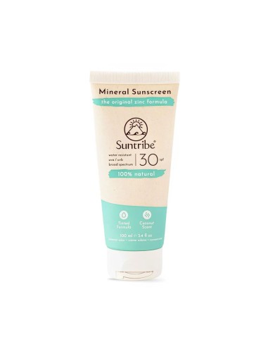 Suntribe Protezione solare minerale SPF 30 con colore 100ml