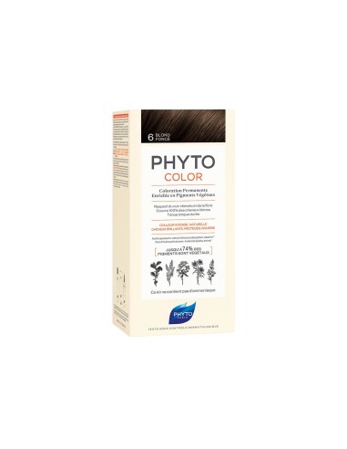 Phyto Color Colorazione Permanente con Pigmenti Vegetali 6 Biondo Scuro