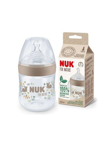 Nuk for Nature Bottle Silicone Teat S Grey 150ml