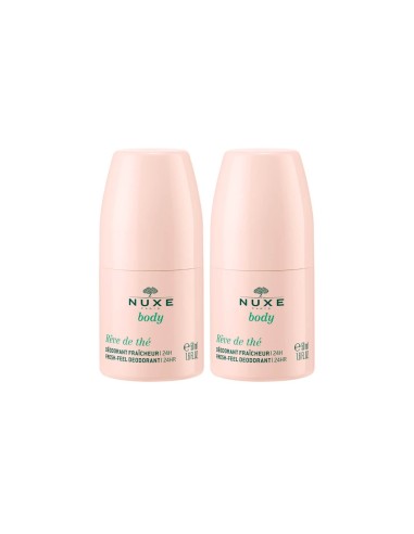 Body Pack Nuxe Rêve de thé rinfrescante deodoranti 50gx2