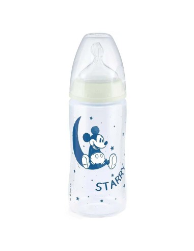 Nuk Prima Scelta Bottiglia Disney Notte Tettarella in silicone M 6-18m 300ml