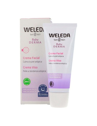 Weleda Baby Derma Crema Viso Malva Bianca 50ml