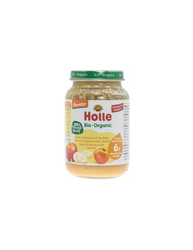 Holle Bio Jar Mela e Banana con Albicocca 6M 190g