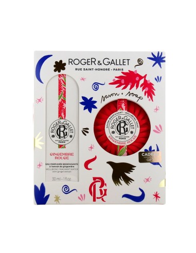 Pacco Roger Gallet Gingembre Rouge Acqua Profumata 30ml e Sapone 100g in Regalo