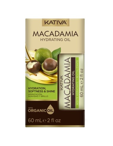 Kativa Macadamia Olio Idratante Morbidezza e Lucentezza 60ml