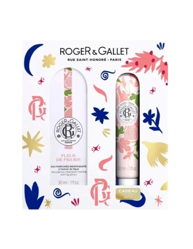 Pacco Roger Gallet Fleur Figuier Acqua Profumata 30ml e Crema Mani 30ml in Regalo