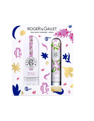 Pacco Roger Gallet Feuille Thé Acqua Profumata 30ml e Crema Mani 30ml in Regalo