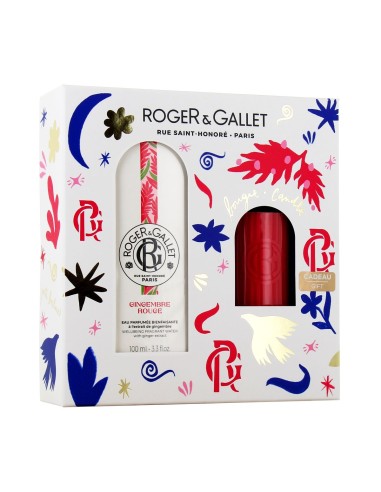 Pacchetto Roger Gallet Gengembre Rouge Acqua Profumata 100ml e Candela Profumata in Omaggio