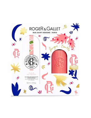 Roger Gallet Pacco Fleur de Figuier Acqua Profumata 100ml e Candela Profumata in Omaggio