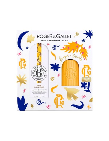 Pacco Roger Gallet Bois D'Orange Acqua Profumata 100ml e Candela Profumata in Omaggio