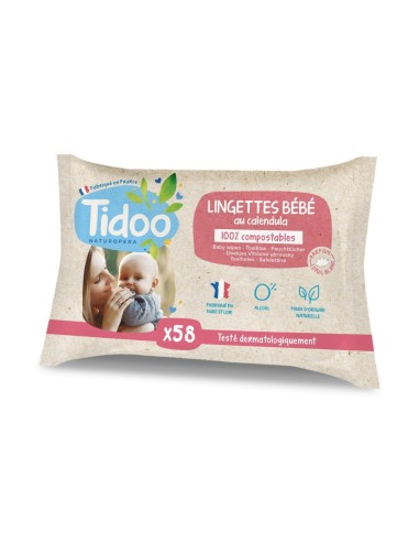 Tidoo Salviette alla Calendula 58 unità