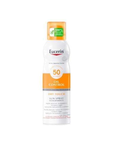 Eucerin Sun Spray Trasparente Touch Dry SPF50 200ml