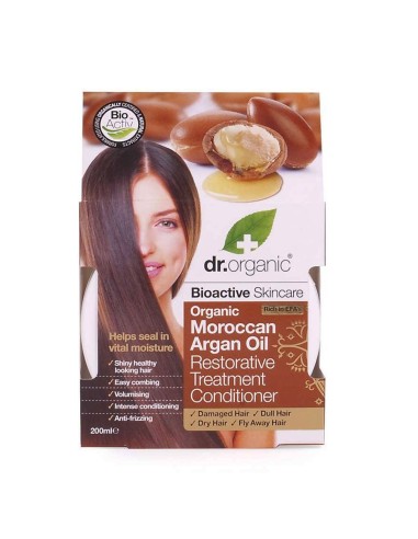 Dr.Organic Olio di Argan Biologico Cura Intensiva per Capelli 200ml
