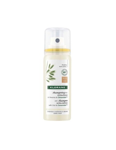 Klorane Latte di Avena Shampoo Secco Capelli Scuri 50ml