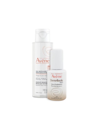 Avène Dermabsolu Siero Essenziale 30ml e Acqua Micellare Struccante 100ml