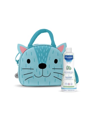 Mustela Pacchetto Borsa Termica Schiuma da Bagno Sensoriale 750ml