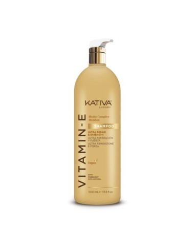 Kativa Vitamin E Shampoo Ultra Riparazione e Forza 1000ml