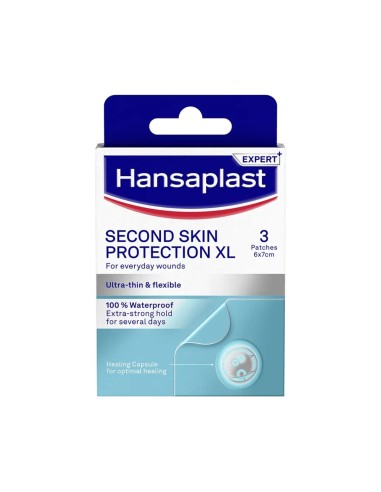 Hansaplast Bende Second Skin Protection XL 3 Unità