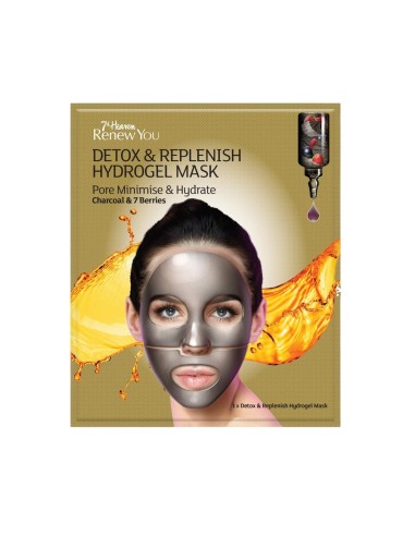 Montagne Jeunesse Maschera Viso in Idrogel con Carbone e 7 Bacche