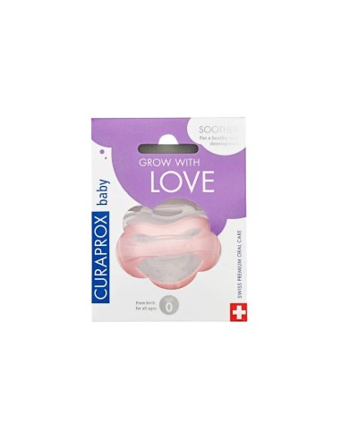 Curaprox Baby Succhietto in Silicone Rosa Taglia 0