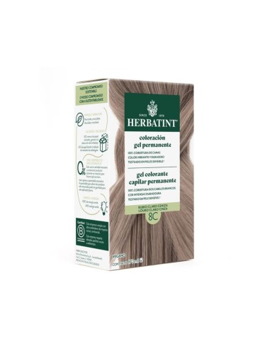 Herbatint Gel Colorante Capillare Permanente 8C Biondo Chiaro Grigio 170ml