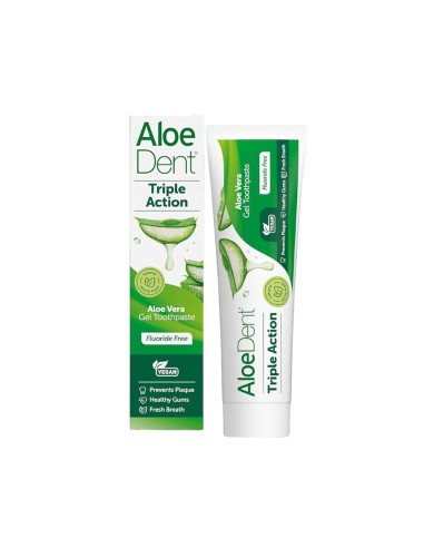 AloeDent Gel Dentrifico Tripla Azione Senza Fluoro 100ml