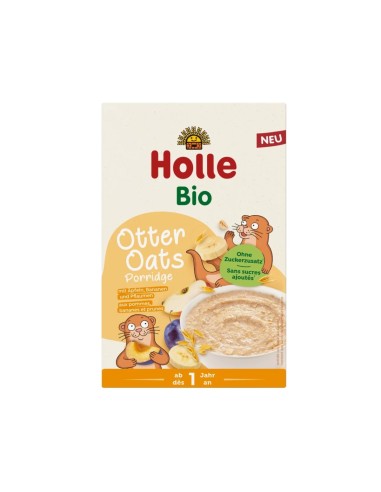 Holle Bio Papa di Avena Integrale con Banana, Prugna e Mela 200g