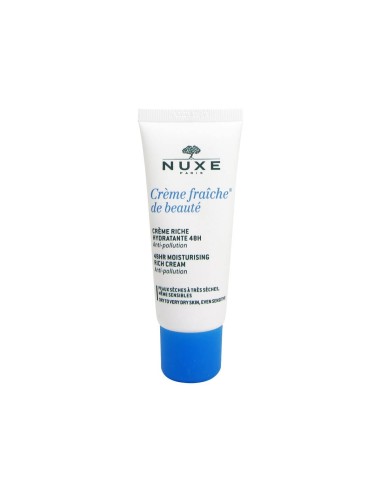 Nuxe Crème Fraîche de Beauté Crema Ricca Idratante e Lenitiva 48h Pelli da Secche a Molto Secche 30ml