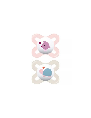 Mam Start Succhietto in Silicone 0-2m Rosa 2 Unità