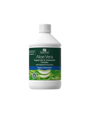 Aloe Pura Aloe Vera Complex Mentha Piperita Camomilla con Enzimi Digestivi 500ml