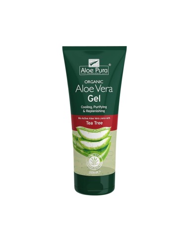 Aloe Pura Gel di Aloe Vera Biologica con Olio di Melaleuca 200ml