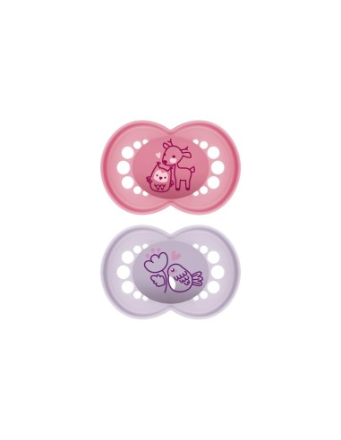 MAM Ciuccio Originale in Silicone Rosa 16+ 2pz