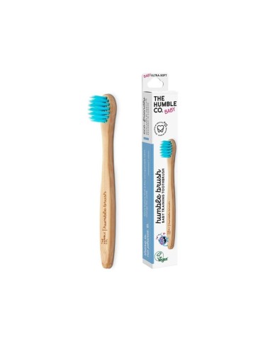 The Humble Co Spazzolino da Denti in Bambù per Bambini Blu