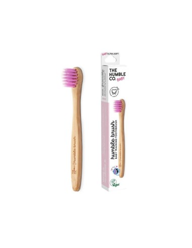 The Humble Co Spazzolino da Denti in Bambù per Bambini Rosa