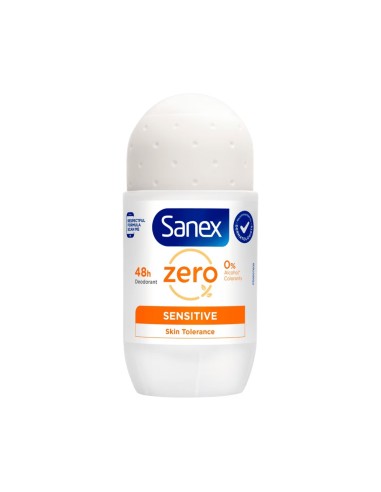 Sanex Zero% Deodorante Roll-On Pelle Sensibile 50ml