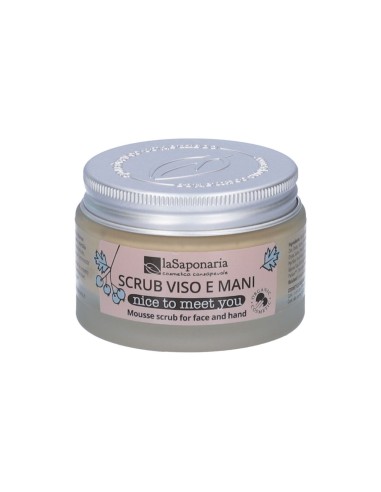 laSaponaria Nice to Meet You Mousse Esfoliante Concentrata Viso e Mani 45ml