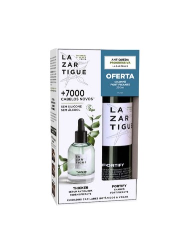 Lazartigue Coffret Hairser Hair Sérum Redensing 50ml + Fortifica per fortificazione Shampoo Complemento Antiqueda 250ml