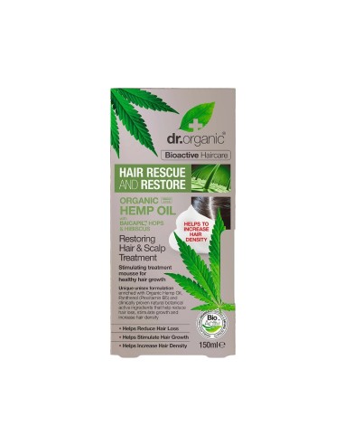 Dr. Organic Mousse Riparatrice all'Olio di Canapa 150ml
