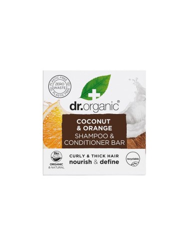 Dr. Organic Shampoo Solido al Cocco e Arancia 75g