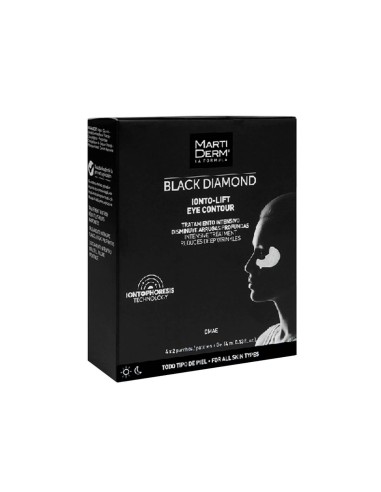 Martiderm Black Diamond Ionto-Lift Eye Contour 4x2patches + 4ml gel