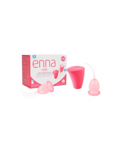 Coppetta Mestruale Enna Cycle Taglia M 2 Unità + Scatola Sterilizzatore