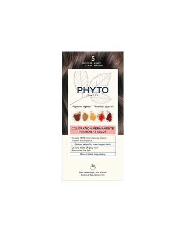 Phyto Color Colorazione Permanente con Pigmenti Vegetali 5 Castano Chiaro