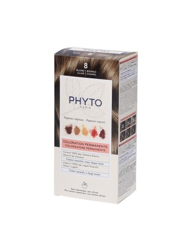 Colore Phyto Colorazione permanente con pigmenti Vegetale 8 bionda leggera