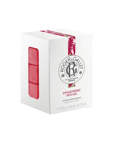 Roger & Gallet Gingembre Rouge Saponette 3x100g